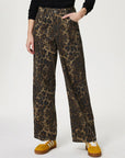 Leopard Straight Jeans with Pockets - Little Miss Vanilla