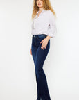 Kancan Mid Rise Slim Flare Jeans - Little Miss Vanilla