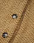 Light French Beige Patched Pocket Button Up Corduroy Shacket - Little Miss Vanilla