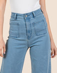 Mittoshop High Waist Wide Leg Jeans - Little Miss Vanilla