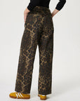 Leopard Straight Jeans with Pockets - Little Miss Vanilla