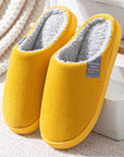 Non-slip Plus Velvet Cotton Slippers