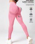 Matte Washed Seamless Yoga High Waist Hip Lift Fitness Pants