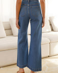 High Waist Bootcut Jeans with Pockets - Little Miss Vanilla