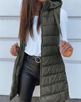 Plus Size Zip Up Hooded Vest Coat - Little Miss Vanilla