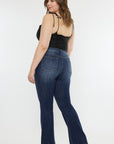 Kancan Full Size Mid Rise Slim Flare Jeans - Little Miss Vanilla