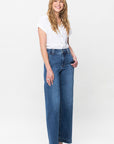 Judy Blue Full Size Double Button Wide Leg Jeans - Little Miss Vanilla