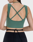 Millennia Crisscross Square Neck Active Tank - Little Miss Vanilla