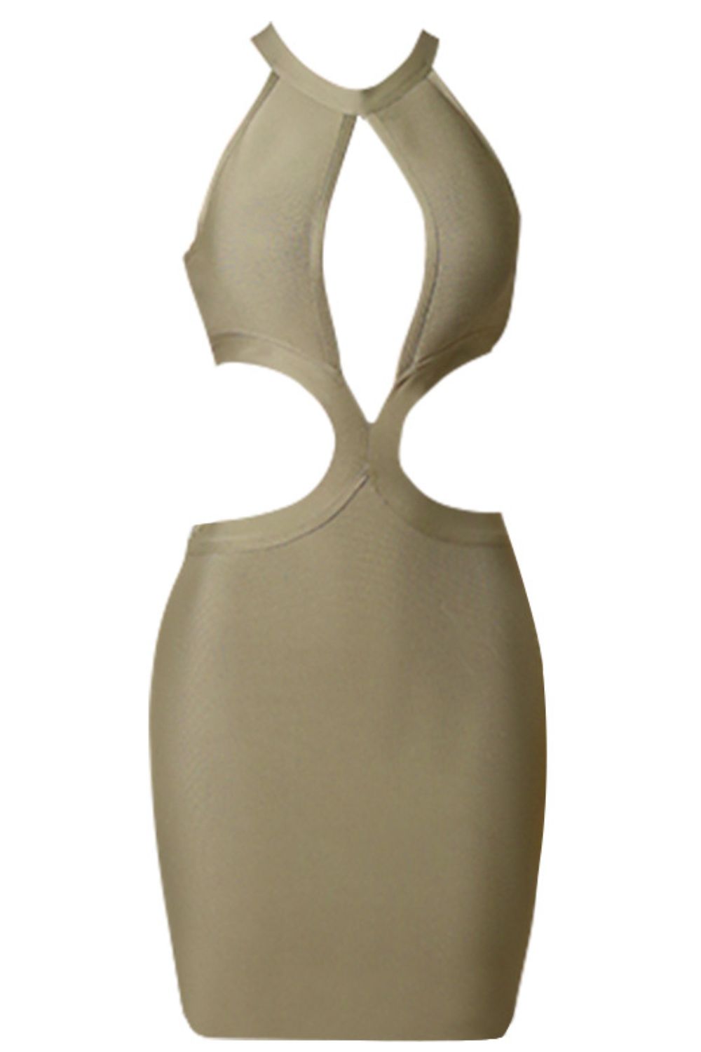 Cutout Grecian Neck Sleeveless Dress - Little Miss Vanilla