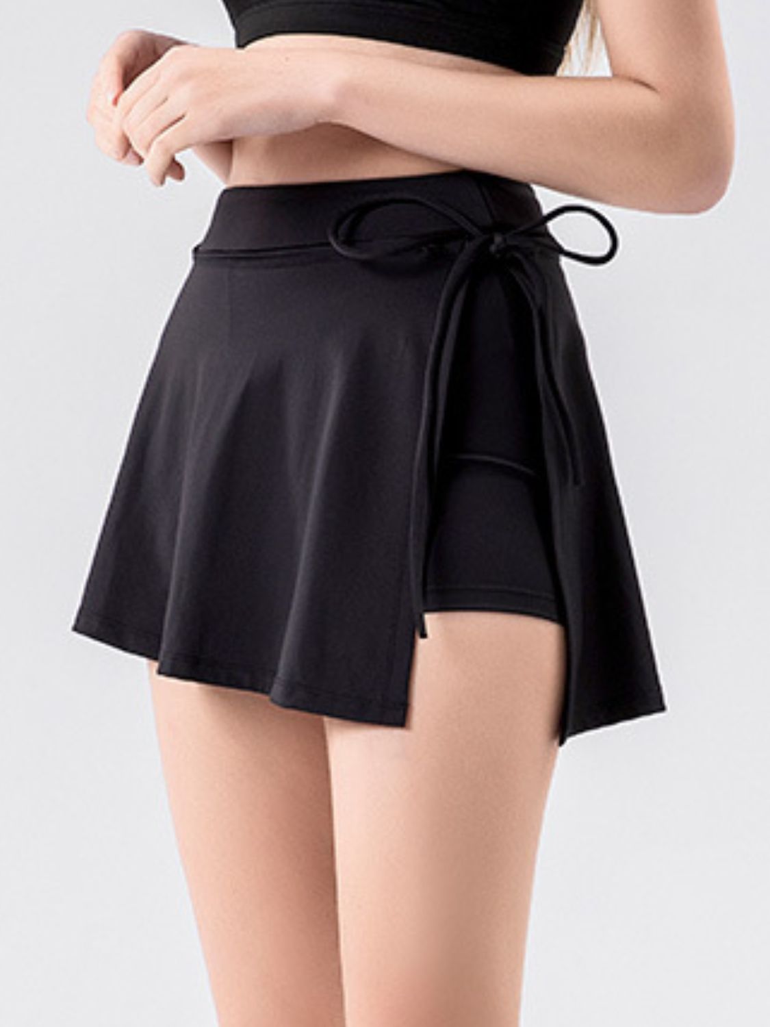 High Waist Active Skort with Pockets - Little Miss Vanilla