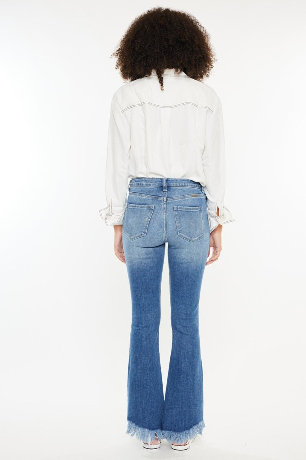 Kancan High Rise Frayed Hem Jeans - Little Miss Vanilla