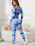 Scoop Neck Long Sleeve Active Jumpsuit - Little Miss Vanilla