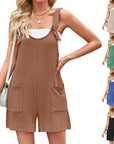 Versatile Pocket Straight Jumpsuit For Women - Little Miss Vanilla