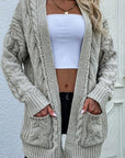 Cozy Women's Knit Long Sleeve Cardigan