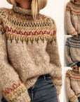 Printed neutral sweater