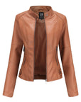 European And American Women's Leather Jackets