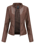 European And American Women's Leather Jackets