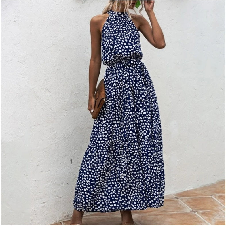 Printed maxi lace dress - Little Miss Vanilla