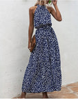 Printed maxi lace dress - Little Miss Vanilla