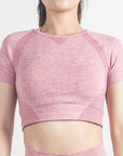 Seamless Yoga Top Fitness Long Sleeve Women Gym Crop Top