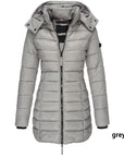 Mid-length Slim-fit Quilted Jacket