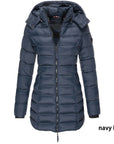 Mid-length Slim-fit Quilted Jacket