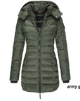 Mid-length Slim-fit Quilted Jacket