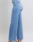 Judy Blue Full Size Wide Leg Jeans with Pockets - Little Miss Vanilla