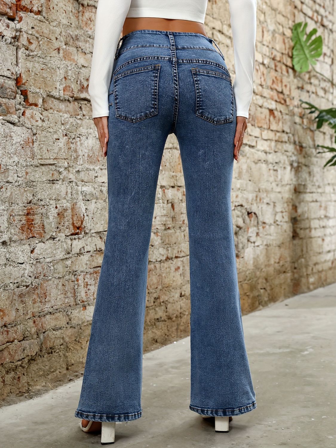 Bootcut Jeans with Pockets - Little Miss Vanilla