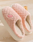 New Non-slip Thick-soled Plush Slippers Couple Winter Warm Home Slipper Indoor Fleece Shoes For Women Men