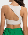 Millennia Cutout Round Neck Active Tank - Little Miss Vanilla