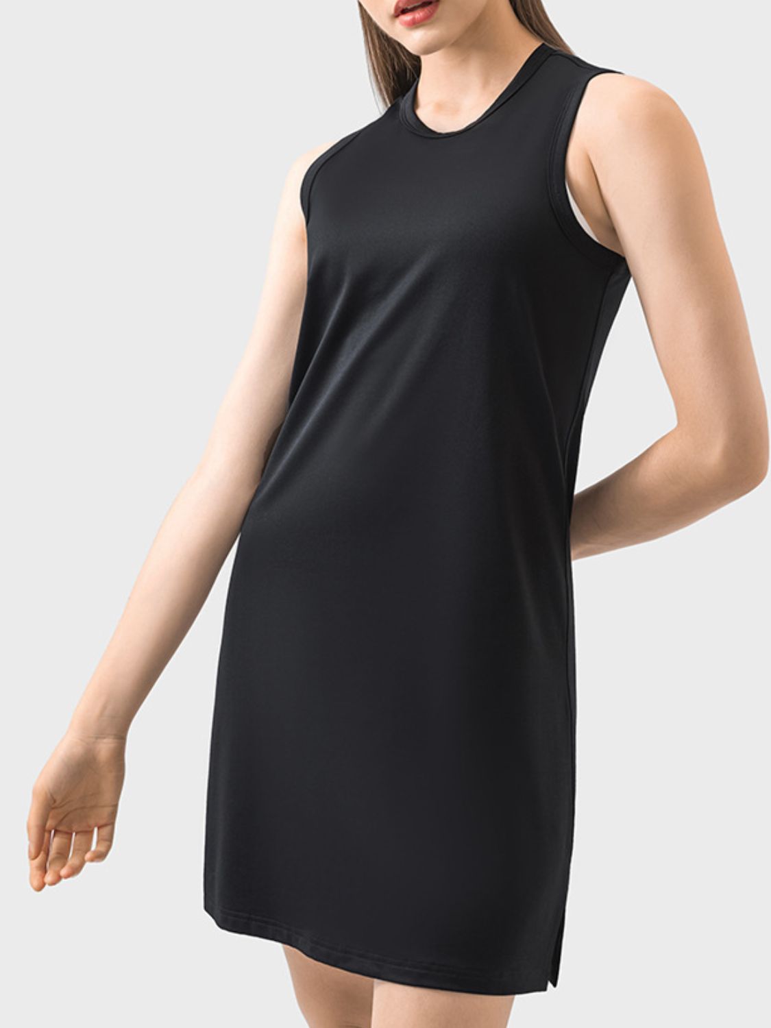 Millennia Round Neck Sleeveless Active Dress - Little Miss Vanilla