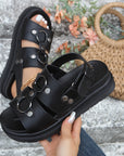 New Rivet Sports Sandals Women Fashion Summer Thick Bottom Buckle Beach Shoes