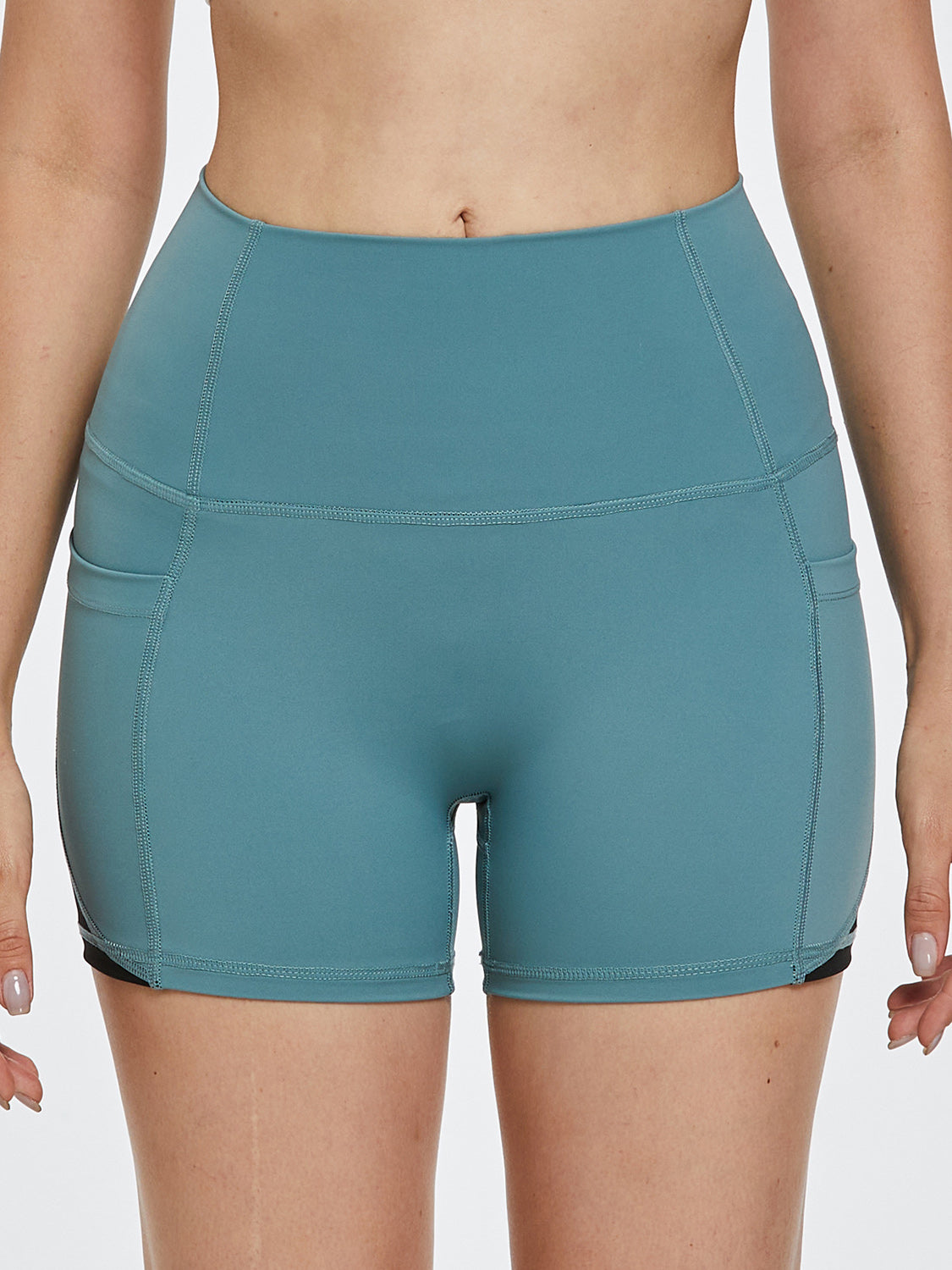 High Waist Active Shorts - Little Miss Vanilla