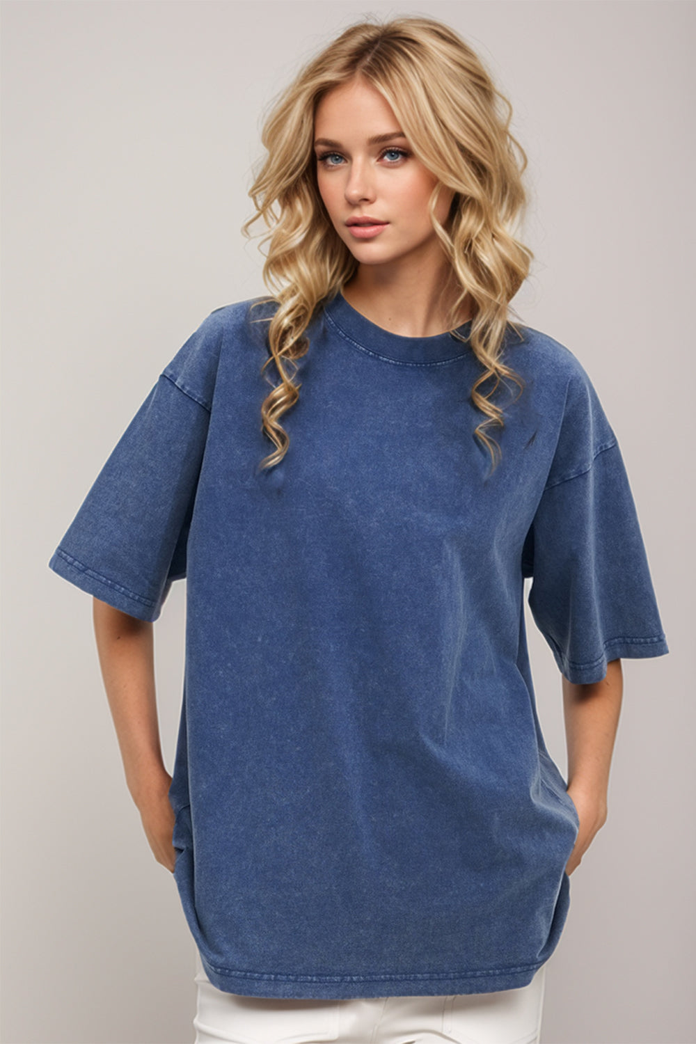 Basic Bae Round Neck Half Sleeve T-Shirt - Little Miss Vanilla