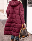 Full Size Zip Up Sherpa Hooded Coat - Little Miss Vanilla