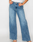 bytos Full Size High Rise Wide Leg Jeans with Pockets - Little Miss Vanilla