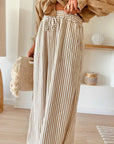 Plus Size Striped Wide Leg Pants - Little Miss Vanilla