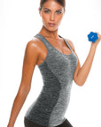 Control Body 212185 Sporty Tank Top With Bra Melange/Grey