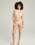 The Sheer Deco Barely There Thong Blush Pink