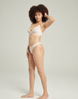 The Sheer Deco Barely There Thong Blush Pink