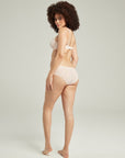 The Sheer Deco Hipster Brief Blush Pink