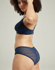 The Sheer Deco Hipster Brief Navy