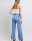 Judy Blue Full Size Wide Leg Jeans with Pockets - Little Miss Vanilla