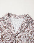 White Leopard Print Long Sleeve and Pants Pajamas Set - Little Miss Vanilla