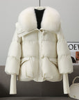 Down Cotton-padded Jacket Women's Short Fur Collar Thickened Coat Winter Clothing