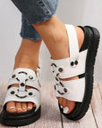 New Rivet Sports Sandals Women Fashion Summer Thick Bottom Buckle Beach Shoes