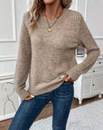 European And American Round Neck Long Sleeve Solid Color Sweater Bottoming Sweater