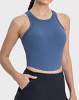 Millennia Round Neck Racerback Active Tank - Little Miss Vanilla