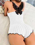 Women's Fashion Butterfly Back Pajamas Lace Strap One-piece Pajamas Lingerie - Little Miss Vanilla